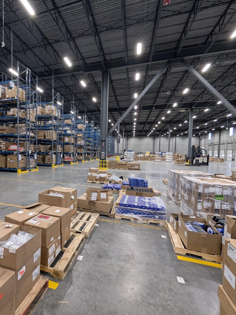 Inside the PACCAR Calgary PDC. Serving western canada with truck parts.