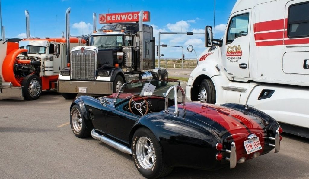 Calgary show and shine at greatwest kenworth balzac